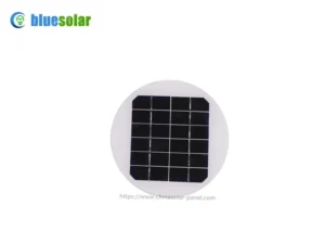 Circular Solar Panel, 6V 2W